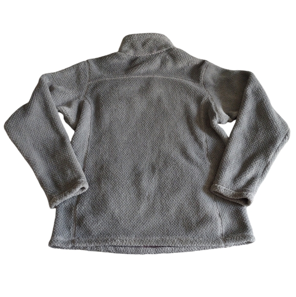 Patagonia Girl's Large(12) Pink Grey Re-Tool T-Snap Fleece Pullover Sweater - Picture 2 of 14